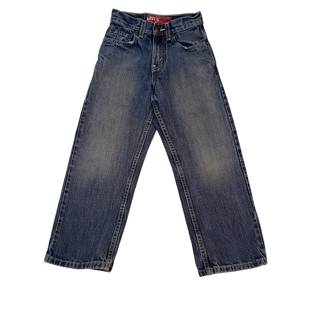 Levis 569 Loose Straight Boys Jeans Size 8 Slim Medium Wash Denim 22x22 (22x21)